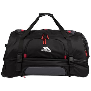 Trespass 100L Trolley Duffel Bag Fero - Wheeled Travel Duffel Bag, Holiday Luggage Bag, Roller Holdall with Wheels, Carry Handle & Pull Handle Trolley Luggage