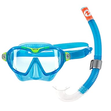 AQUALUNG Combo Mix - Diving Mask Snorkel, Children Aged 4 Years and Older, Suitable for Scuba Diving, Snorkeling, with UV Protection and Silicone Gaskets, Anti-fog and Anti-leak Lenses, Boys & Girls