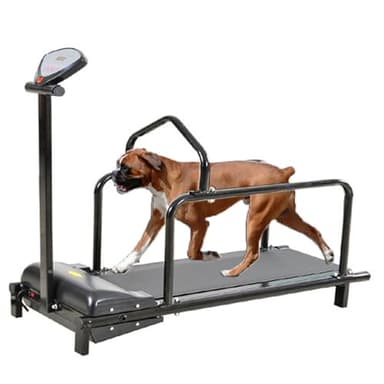 ylpddmm Dog Treadmill,Pet Treadmill Dog Training Exercise Walk Run Equipment Fitness Kit,Pet Treadmill for Dogs up to 80kg,with LCD Display Screen