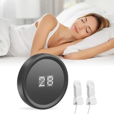 Vagus Nerve Stimulation Device with Ear Clips,Sleep Aids witn 20min Timer Function for Adults,Calm Carry Device for Insomnia Sleep with 3 Modes & 28-Level Adjustment