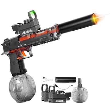 Electric Water Gun Automatic Water Pistol for Kids Boys Adults Powerful Water Gun 33ft Long Range 2 Battery, Electric Water Blaster Outdoor Beach Pool Watergun Squirter Water Toys for Kids