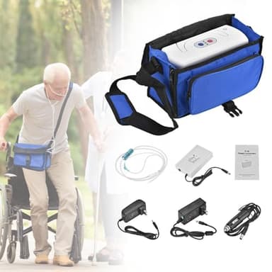 Portable Oxygen Generator for Home & Travel Accessories, Flow: 3 L/min, 30%-32%, Below 48 dB