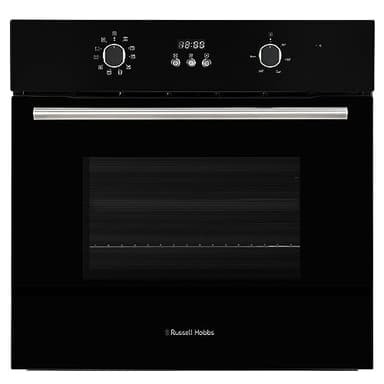 Russell Hobbs Electric Oven 70L 60cm Wide Built In Multifunctional Electric Fan Oven Easy Clean Interior Black RHEO7005B