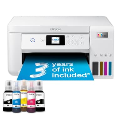 Epson EcoTank ET-2856 A4 Multifunction Air Print and Wi-Fi Ink Tank Printer with double sided printing, Up To 3 Years Of Ink Included