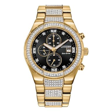 Citizen, Gents Eco-Drive Crystal Wr50 Watch for Men