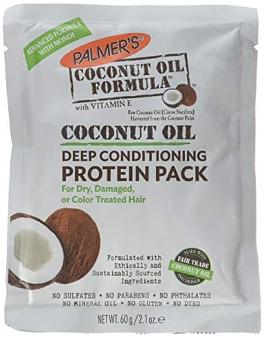 Palmers Coconut Hair Oil Formula With Deep Hair Conditioning Protein Pack , 2.1 Oz ( Pack of 2 )