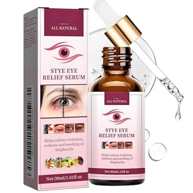 Stye Eye Treatment - Fast Acting Eye Serum For Styes, Moisturize, Relieve Fatigue With Vitamin E | Drops For Infected Eyes, Gentle Eye-Care To Restore Clear Eyesight, 30ml