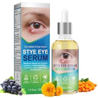 Stye Eye Relief Serum & Eyelid Drops for Blepharitis & Chalazion | Natural Fast-Acting Cleanser for Lash Line & Eye Skin | Gentle Formula, 30ml