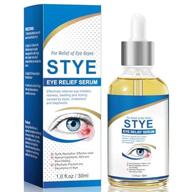 Stye Eye Treatment, Natural Stye Relief Serum for Styes, Chalazions and Blepharitis, Quickly Relieves Eye Irritation and Restores Healthier Skin,30ML