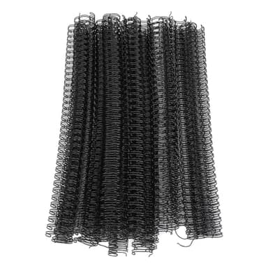 Double Loop Wire Binding Spine 50Pcs Heavy Duty A4 Binding Wire Kit with 34 Loops 3:1 Pitch 19mm Diameter for Office Documents Reports Presentations (Black)