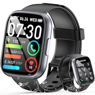 Smart Watch for Men Women Answer/Make Call, 1.95" HD Screen Fitness Watch with Heart Rate/Sleep/Stress Monitor, New Smartwatch with 110+ Sport Modes, IP68 Waterproof Activity Tracker for Android iOS