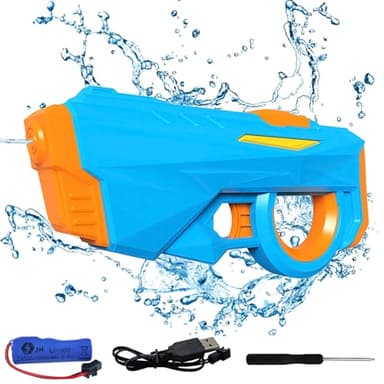 Morofme Electric Water Gun for Adult, Long Distance Water Gun, Automatic Water Pistol Powerful Squirt Guns High Capacity Water Pistol Water Blaster Summer Pool Beach Water Fighting Play Water Toy