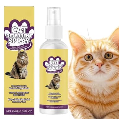 100ml Cat Repellent Spray,Indoor & Outdoor Use, Anti-Scratch Cat Spray,Stop Cats Scratching Furniture & Carpet,Anti Cat Spray for Sofas, Carpets,Safe & Effective Cat Training Spray, Easy to Use