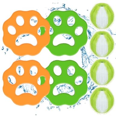 lanmusic Pet Hair Remover for Laundry, Laundry Balls Hair Catcher Washing Machine Lint Remover Reusable - Pet Fur Laundry Catcher Hair Remover for Laundry Bedding