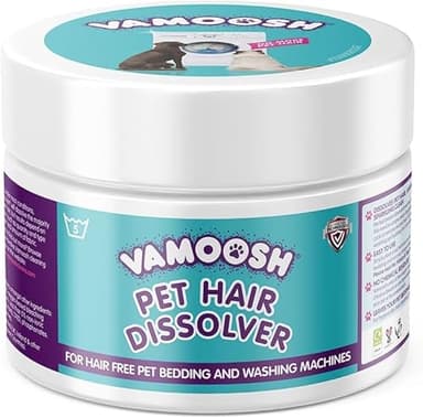 Vamoosh Pet Hair Dissolver 500g - Pet Hair Remover for Washing Machines, Removes Odour Dissolves Dog, Cat, Horse, Animal Fur, Cleans Bedding in Washing Machine, Easy to Use, Up to 5 Washes